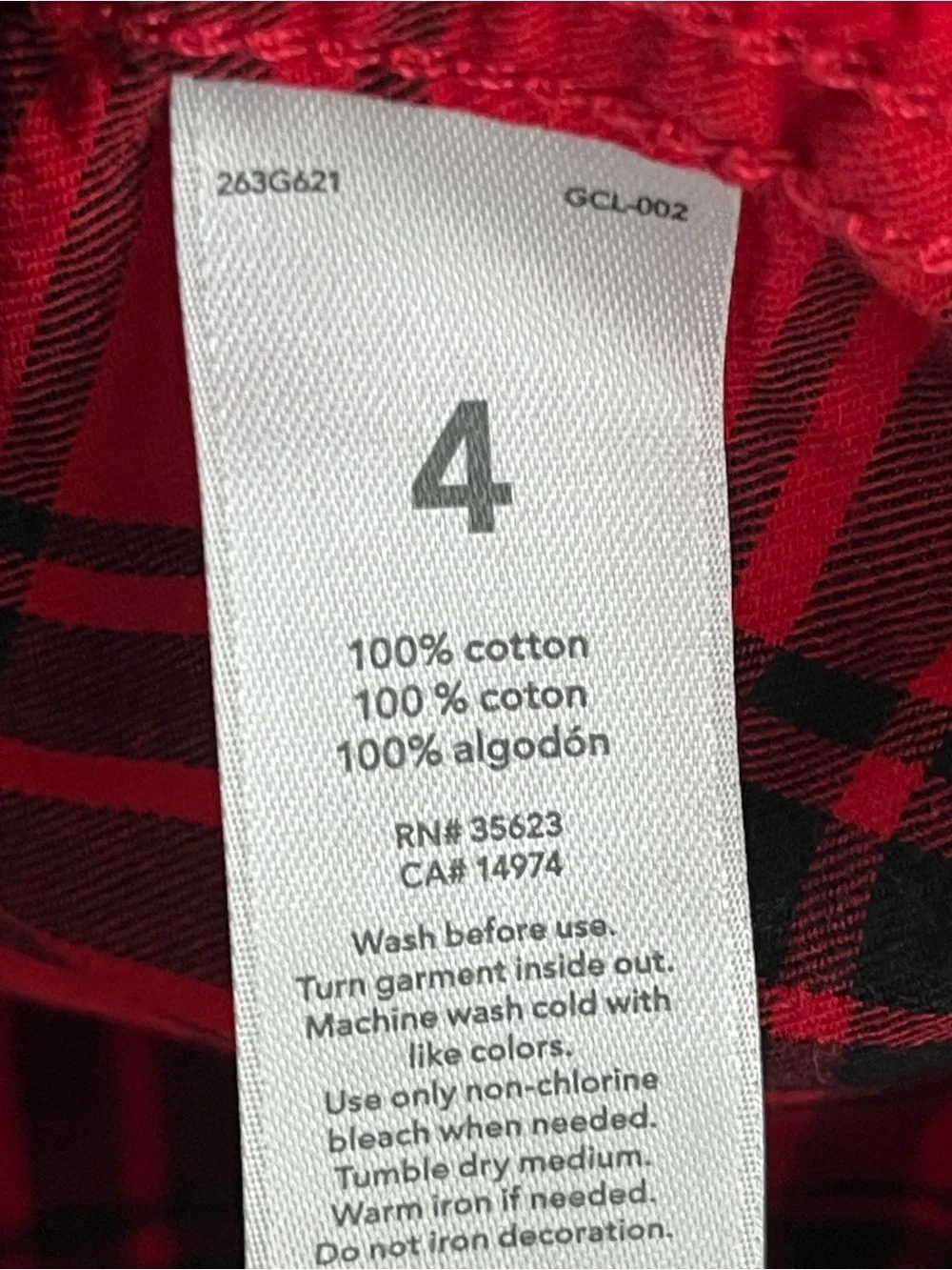 ⭐️⭐️PICK 5 / $20 Carter's Red & Black Plaid Button-Up Shirt